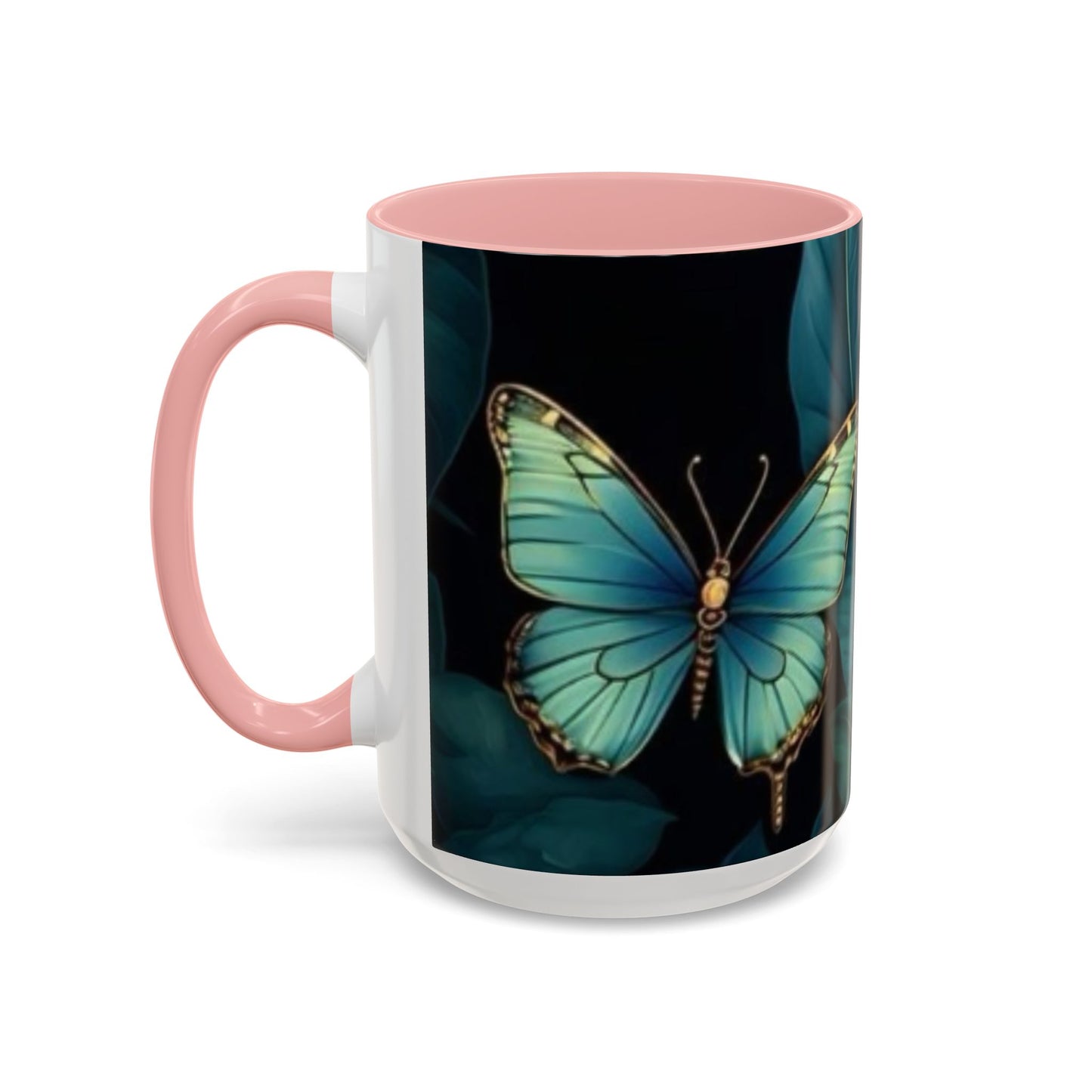 Blue Butterfly Accent Coffee Mug | Perfect Gift for Nature Lovers, Home Decor, Mother's Day, Coffee Lovers, Art Enthusiasts