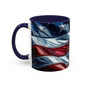 USA Flag Coffee Mug | Perfect Gift for Patriots, Home Decor, Father's Day, Coffee Lovers, Art Enthusiasts