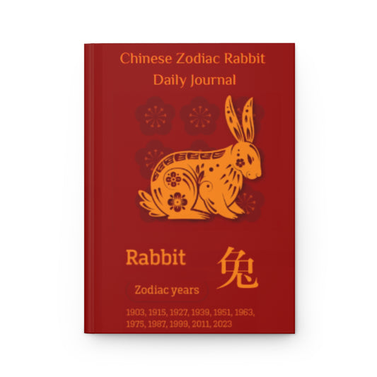Chinese Zodiac Rabbit Daily Journal - Hardcover - Your Ultimate Companion for Planning, Reflection, and Personal Growth