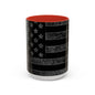 Black USA Flag Coffee Mug | Perfect Gift for Patriots, Home Decor, Father's Day, Coffee Lovers, Art Enthusiasts