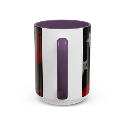 Red & Blue USA Flag Coffee Mug | Perfect Gift for Patriots, Home Decor, Father's Day, Coffee Lovers, Art Enthusiasts
