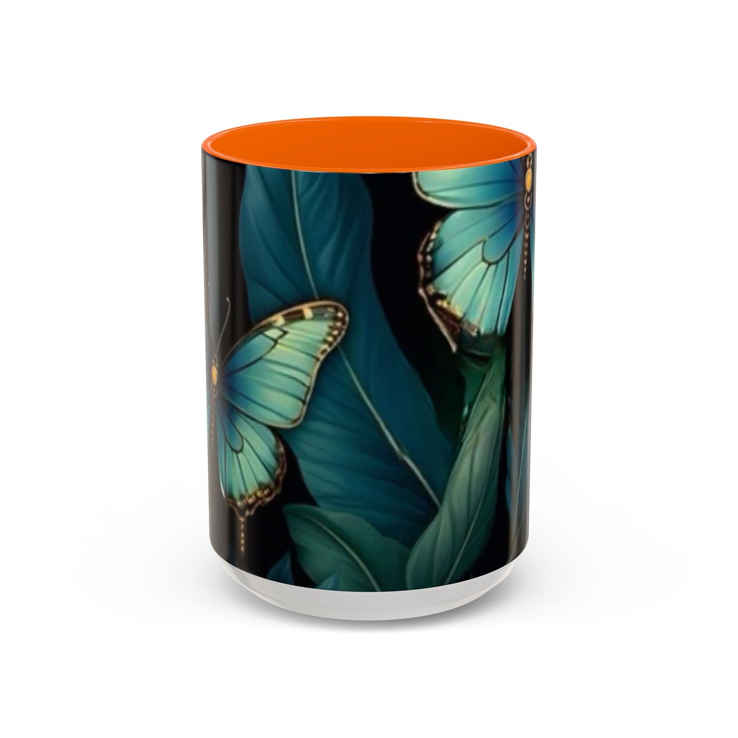 Blue Butterfly Accent Coffee Mug | Perfect Gift for Nature Lovers, Home Decor, Mother's Day, Coffee Lovers, Art Enthusiasts