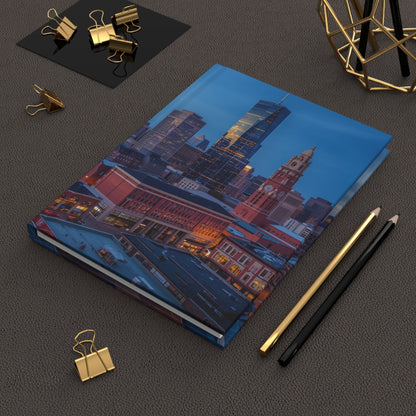 Cleveland OH Skyline Sunset Hardcover Journal — Daily Planning, Reflection & Growth