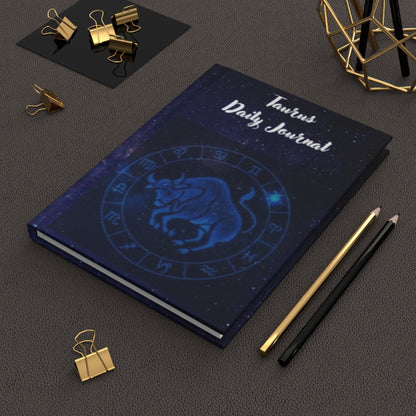 Taurus Sign Daily Journal - Hardcover - Astrological Themed Journal for Reflection and Memories