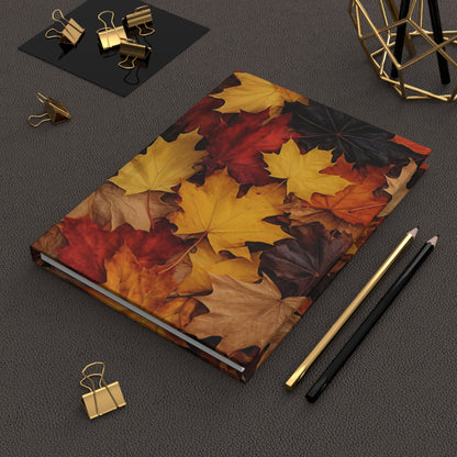 Fall Leaf Collage Daily Journal - Hardcover - Your Ultimate Companion for Planning, Reflection, and Personal Growth