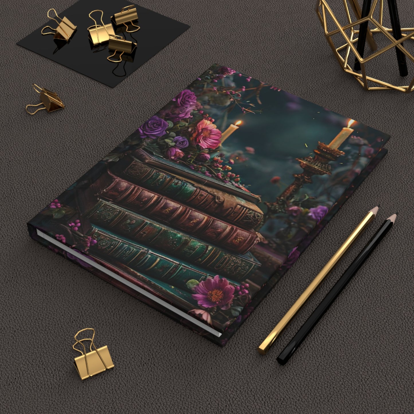 Candles and Books Daily Journal - Hardcover - Your Ultimate Companion for Planning, Reflection, and Personal Growth