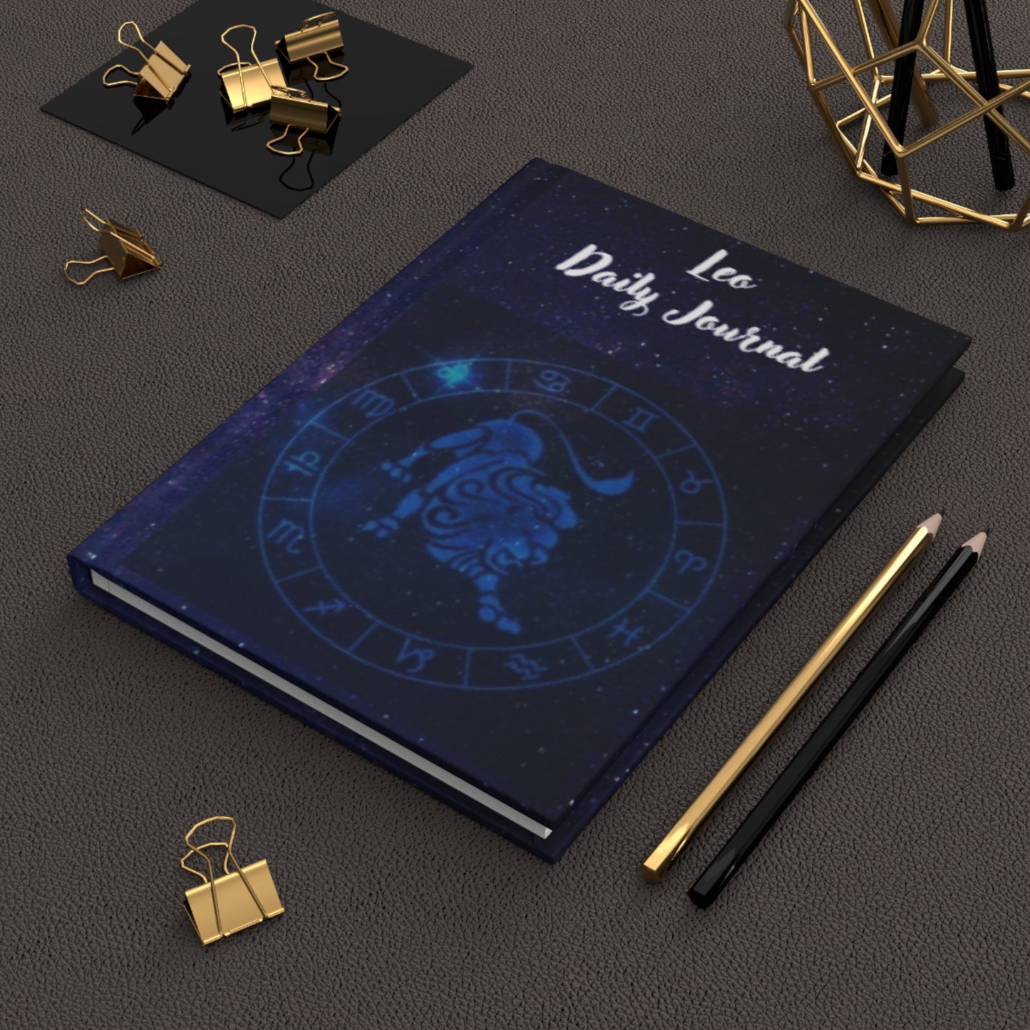 Leo Sign Daily Journal - Hardcover - Astrological Themed Journal for Reflection and Memories