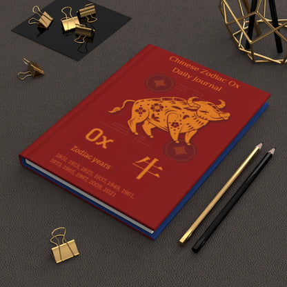 Chinese Zodiac Ox Daily Journal - Hardcover - Your Ultimate Companion for Planning, Reflection, and Personal Growth