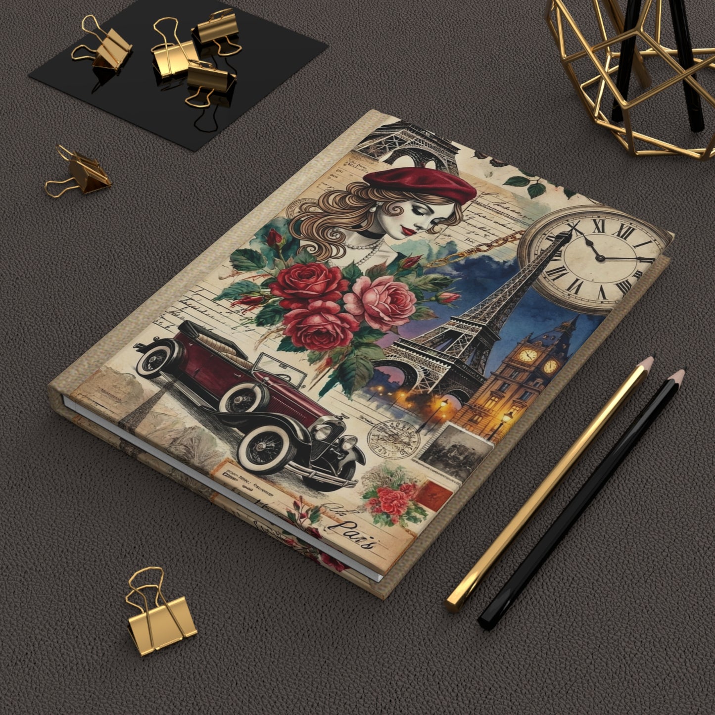 Parisian Chic Blue Sky Hardcover Journal