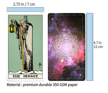 78 Original Tarot Cards Deck with Guide Book for Beginners - (Mystic Purple)
