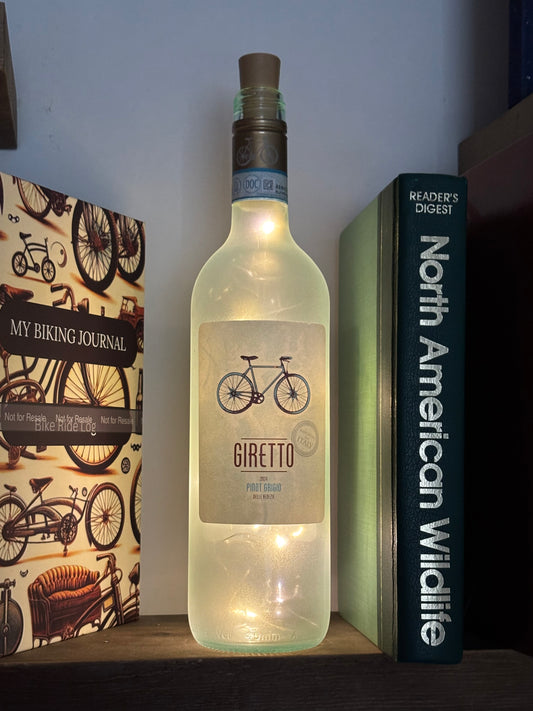 Frosted Wine Bottle Light Giretto Bicycle