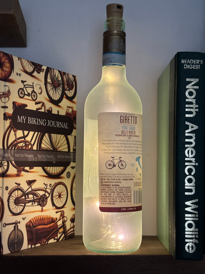 Frosted Wine Bottle Light Giretto Bicycle