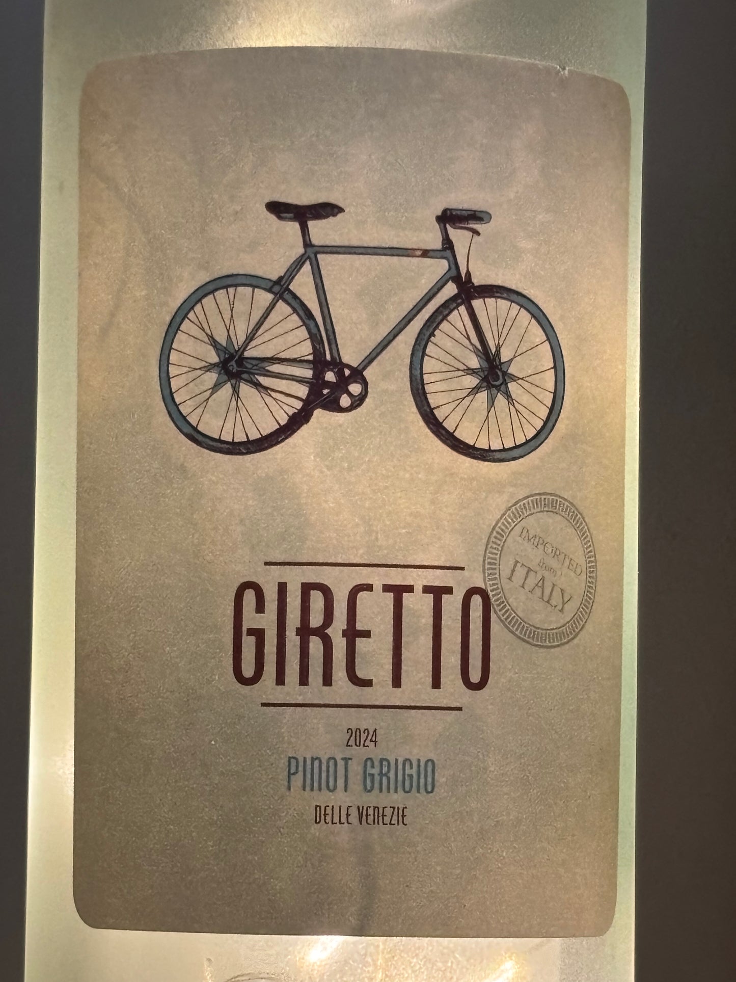 Frosted Wine Bottle Light Giretto Bicycle