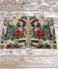Parisian Chic Roses Hardcover Journal