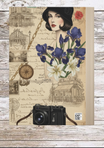 Parisian Chic Camera Hardcover Journal