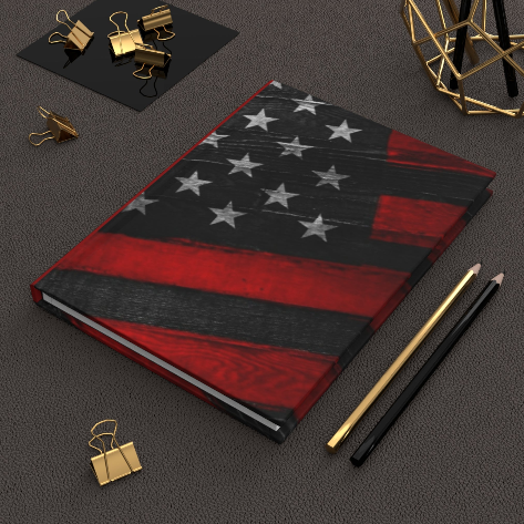 Red & Blue Flag Daily Journal - Hardcover - Your Ultimate Companion for Planning, Reflection, and Personal Growth