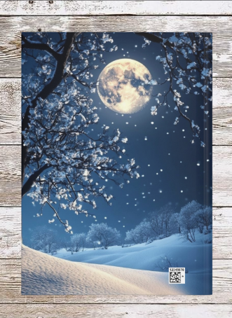 White Winter Tree Hardcover Journal — Holiday Planner & Daily Notebook