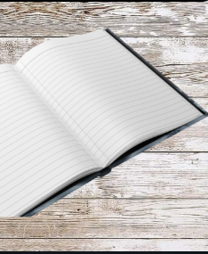 Snow Moon Winter Hardcover Journal — Holiday Planner & Daily Notebook