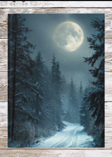 Winter Moon Hardcover Journal — Holiday Planner & Daily Notebook