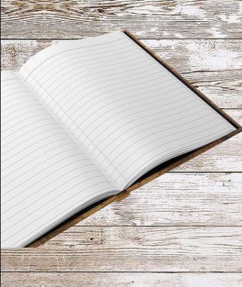 Bike with a Basket Hardcover Journal — Planner & Daily Notebook