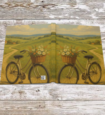 Countryside Bike Hardcover Journal — Daily Planner & Notebook