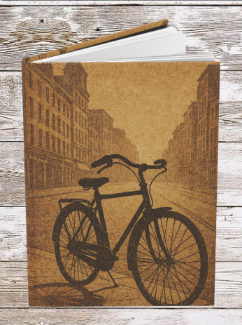 Vintage Bike Hardcover Journal — Daily Planner & Notebook