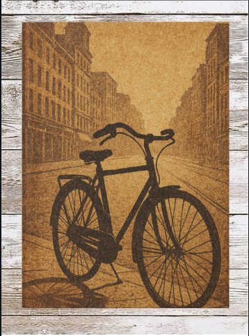 Vintage Bike Hardcover Journal — Daily Planner & Notebook