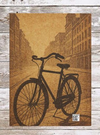 Vintage Bike Hardcover Journal — Daily Planner & Notebook