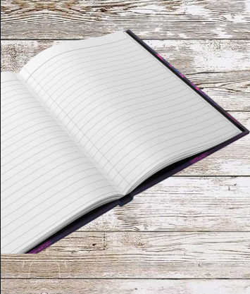 Neon Bike Hardcover Journal — Daily Planner & Notebook