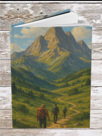 Mountains and Hills Hike Hardcover Journal — Daily Planner & Notebook