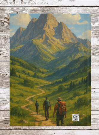 Mountains and Hills Hike Hardcover Journal — Daily Planner & Notebook
