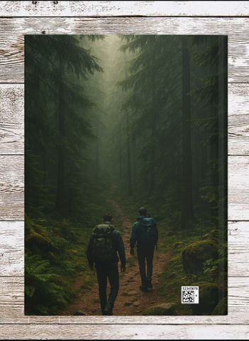 Dark Forest Hike  Hardcover Journal — Daily Planner & Notebook