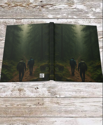 Dark Forest Hike  Hardcover Journal — Daily Planner & Notebook