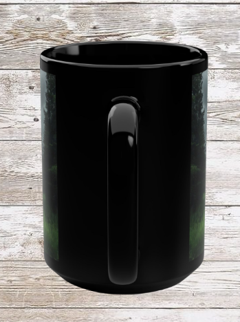 Storm Forest 15oz Black Ceramic Mug — Storm Forest Coffee Cup