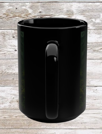Dark Forest Hike Adventure 15oz Black Mug Coffee Mug