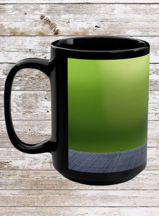 Bamboo Zen 15oz Coffee Mug — Reflection • Gratitude • Growth