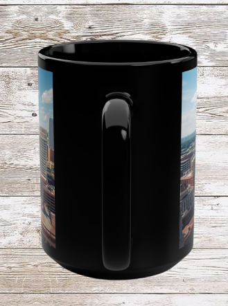 Cleveland OH Daytime Skyline 15oz Coffee Mug
