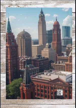 Cleveland OH Skyline Daily Hardcover Journal — Planning, Reflection & Growth