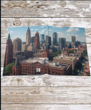 Cleveland OH Skyline Daily Hardcover Journal — Planning, Reflection & Growth