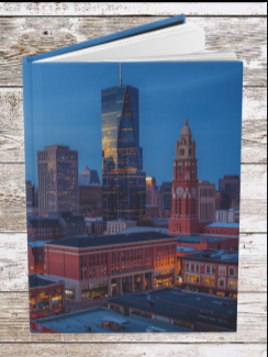 Cleveland OH Skyline Sunset Hardcover Journal — Daily Planning, Reflection & Growth