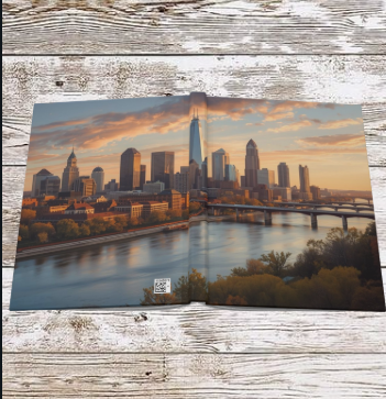 Cleveland OH Skyline Sunrise Hardcover Journal — Daily Planning, Reflection & Growth