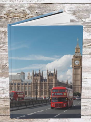 London UK Cityscape Hardcover Journal — Daily Planning & Reflection