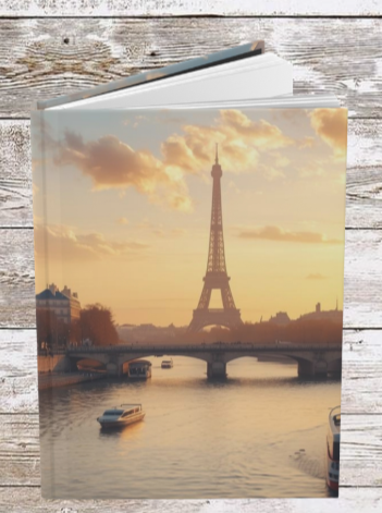 Paris by the Water Cityscape Hardcover Journal — Daily Planning & Reflection
