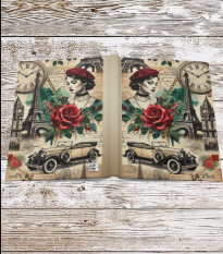 Parisian Chic Rose Hardcover Journal