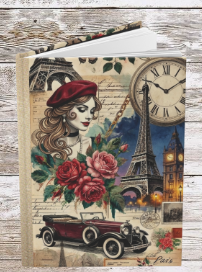 Parisian Chic Blue Sky Hardcover Journal
