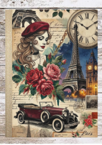 Parisian Chic Blue Sky Hardcover Journal