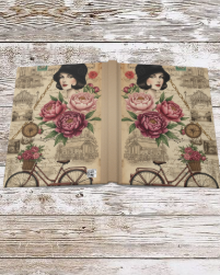 Parisian Chic Bicycle Hardcover Journal