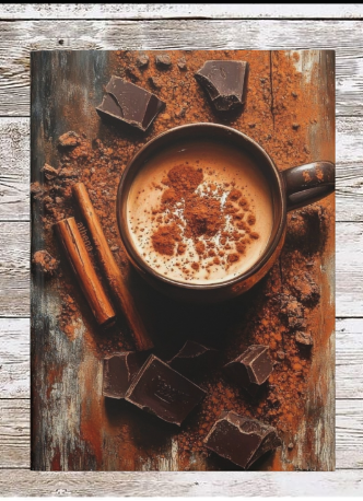 Coffee & Cinnamon Hardcover Journal