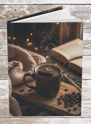 Coffee & Beans Hardcover Journal