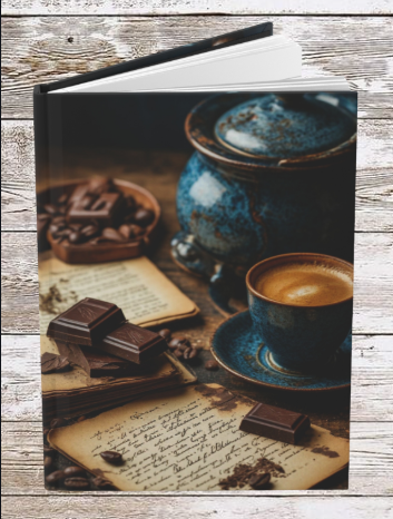Cobalt & Coffee Hardcover Journal